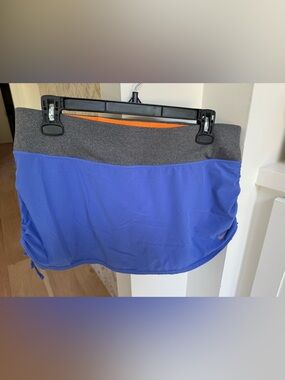 Nike Blue Dri-FIT skirt with Gray Logo and Orange shorts size M